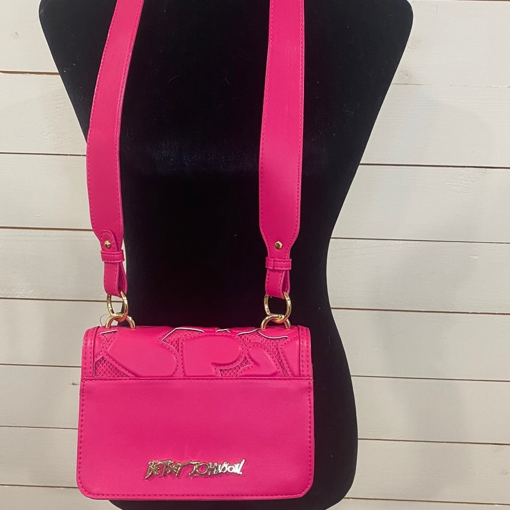 Sold Betsey Johnson Crossbody Bachelor of Hearts - Picture 6 of 6